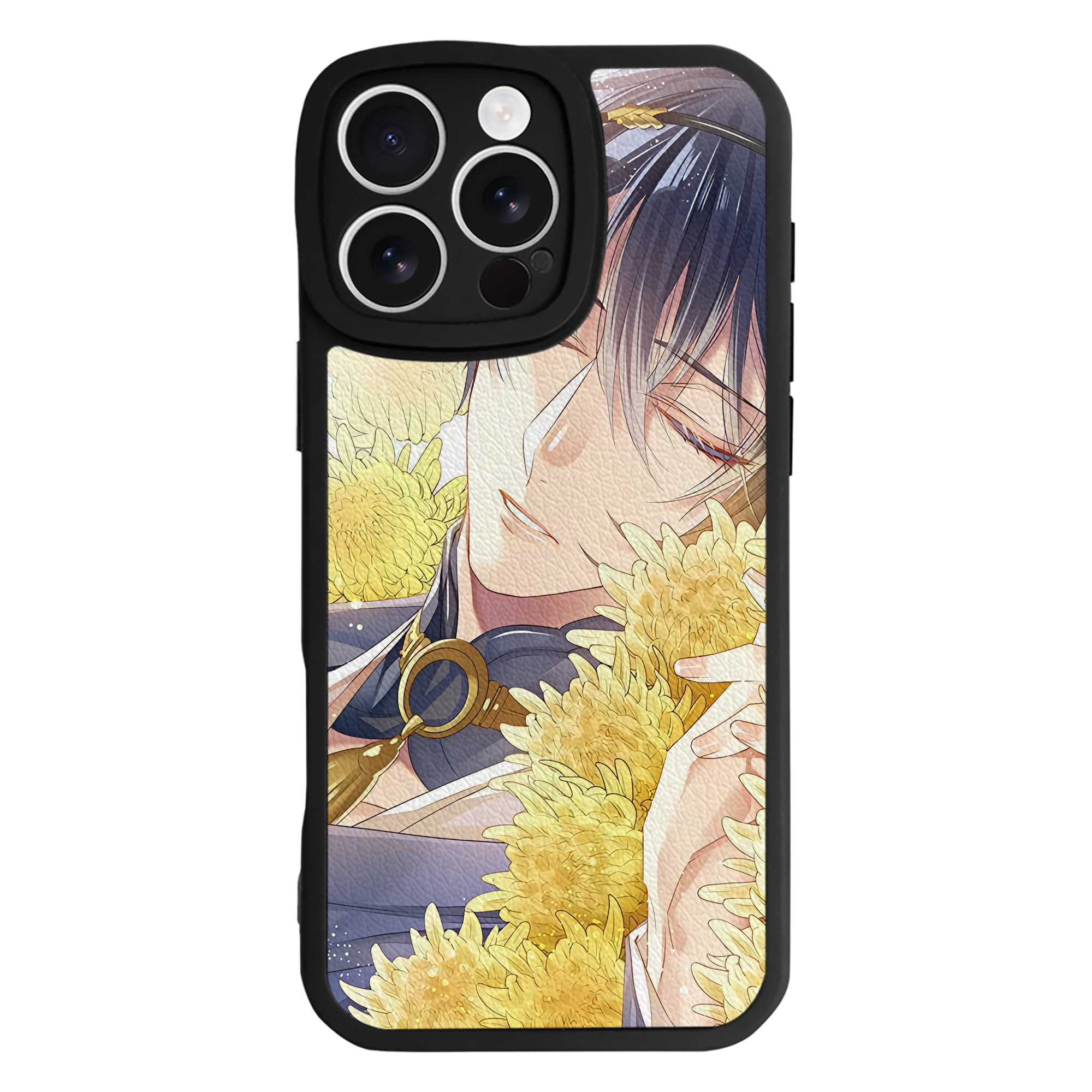 （画像用） 刀剣乱舞 Touken Ranbu 【iPhone 16シリーズ対応】シリコンスマホケース（レザー調） 材質：シリコン
